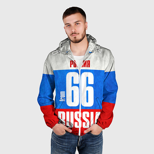 Мужская ветровка Russia: from 66 / 3D-Белый – фото 3