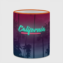 Кружка 3D California, цвет: 3D-оранжевый кант — фото 2