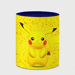 Кружка 3D Pikachu, цвет: 3D-белый + синий — фото 2