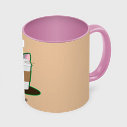 Кружка 3D Catpuccino, цвет: 3D-белый + розовый
