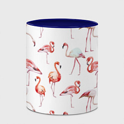 Кружка 3D Действия фламинго, цвет: 3D-белый + синий — фото 2