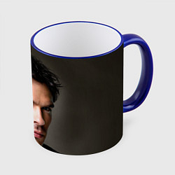 Кружка 3D Ian Somerhalder, цвет: 3D-синий кант