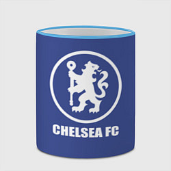 Кружка 3D Chelsea FC, цвет: 3D-небесно-голубой кант — фото 2