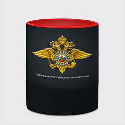 Кружка 3D Полиция Российской Федерации, цвет: 3D-белый + красный — фото 2