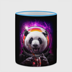 Кружка 3D Panda Cosmonaut, цвет: 3D-небесно-голубой кант — фото 2