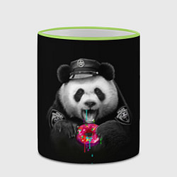 Кружка 3D Donut Panda, цвет: 3D-светло-зеленый кант — фото 2