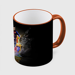Кружка 3D Messi FCB, цвет: 3D-оранжевый кант