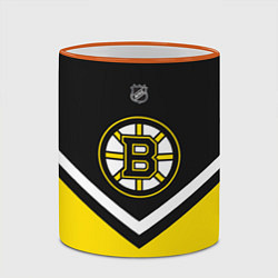 Кружка 3D NHL: Boston Bruins, цвет: 3D-оранжевый кант — фото 2