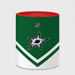 Кружка 3D NHL: Dallas Stars, цвет: 3D-белый + красный — фото 2