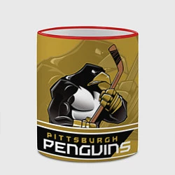 Кружка 3D Pittsburgh Penguins, цвет: 3D-красный кант — фото 2