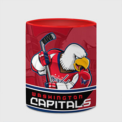 Кружка 3D Washington Capitals, цвет: 3D-белый + красный — фото 2