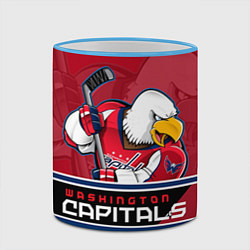 Кружка 3D Washington Capitals, цвет: 3D-небесно-голубой кант — фото 2