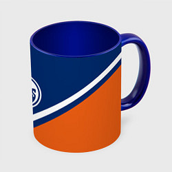 Кружка 3D NHL: Edmonton Oilers, цвет: 3D-белый + синий
