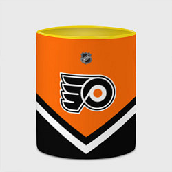 Кружка 3D NHL: Philadelphia Flyers, цвет: 3D-белый + желтый — фото 2