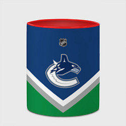 Кружка 3D NHL: Vancouver Canucks, цвет: 3D-белый + красный — фото 2