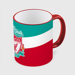 Кружка 3D Liverpool: You'll never walk alone, цвет: 3D-красный кант