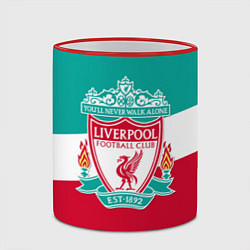 Кружка 3D Liverpool: You'll never walk alone цвета 3D-красный кант — фото 2