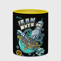 Кружка 3D Iron Nuts, цвет: 3D-белый + желтый — фото 2