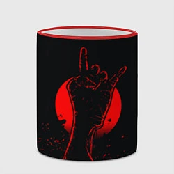 Кружка 3D Zombie Rock, цвет: 3D-красный кант — фото 2