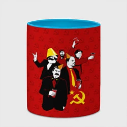 Кружка 3D Communist Party, цвет: 3D-белый + небесно-голубой — фото 2