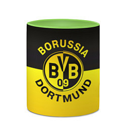 Кружка 3D Borussia Dortmund FC, цвет: 3D-белый + светло-зеленый — фото 2