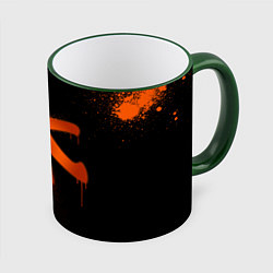 Кружка 3D Fnatic: Black collection, цвет: 3D-зеленый кант