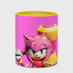 Кружка 3D Amy Rose, цвет: 3D-белый + желтый — фото 2