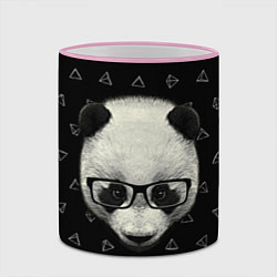 Кружка 3D Умная панда, цвет: 3D-розовый кант — фото 2
