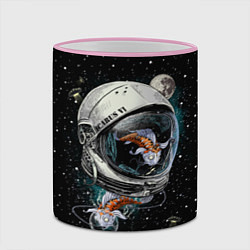 Кружка 3D Подводный космос, цвет: 3D-розовый кант — фото 2