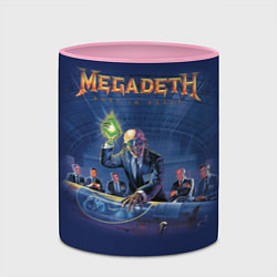 Кружка 3D Megadeth: Rust In Peace, цвет: 3D-белый + розовый — фото 2