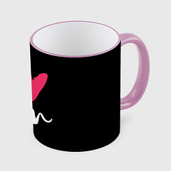 Кружка 3D Valentines Day, I Iove you, цвет: 3D-розовый кант