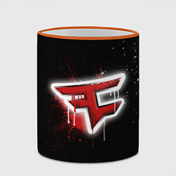 Кружка 3D FaZe Clan: Black collection, цвет: 3D-оранжевый кант — фото 2