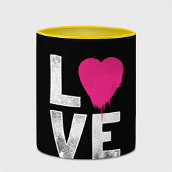 Кружка 3D Love Heart, цвет: 3D-белый + желтый — фото 2