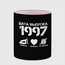 Кружка 3D Дата выпуска 1997, цвет: 3D-розовый кант — фото 2