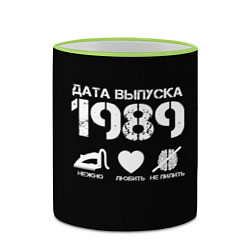 Кружка 3D Дата выпуска 1989, цвет: 3D-светло-зеленый кант — фото 2