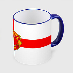 Кружка 3D Manchester Utd: England, цвет: 3D-синий кант