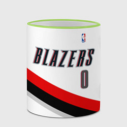 Кружка 3D Portland Trail Blazers 0, цвет: 3D-светло-зеленый кант — фото 2