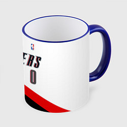 Кружка 3D Portland Trail Blazers 0, цвет: 3D-синий кант