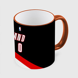 Кружка 3D Portland Trail Blazers 0, цвет: 3D-оранжевый кант