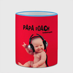 Кружка 3D Paparoach: Music Kid, цвет: 3D-небесно-голубой кант — фото 2