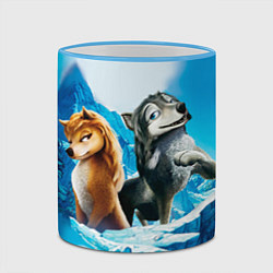 Кружка 3D Альфа и Омега 8, цвет: 3D-небесно-голубой кант — фото 2