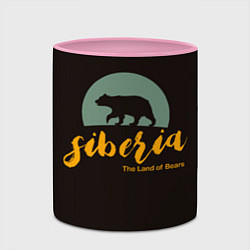 Кружка 3D Siberia: Land of Bears, цвет: 3D-белый + розовый — фото 2