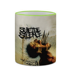 Кружка 3D Suicide Silence: The cleansing, цвет: 3D-светло-зеленый кант — фото 2