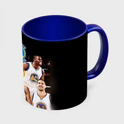 Кружка 3D Golden State Warriors 5, цвет: 3D-белый + синий