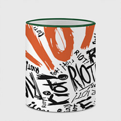 Кружка 3D Paramore: Riot, цвет: 3D-зеленый кант — фото 2