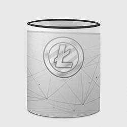 Кружка 3D Litecoin LTC, цвет: 3D-черный кант — фото 2