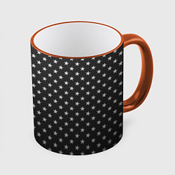 Кружка 3D Black Milk: Stars Black, цвет: 3D-оранжевый кант
