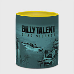 Кружка 3D Billy Talent: Dead Silence, цвет: 3D-белый + желтый — фото 2