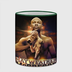 Кружка 3D Mayweather vs McGregor, цвет: 3D-зеленый кант — фото 2