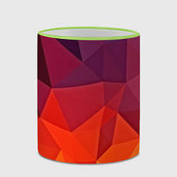 Кружка 3D Geometric, цвет: 3D-светло-зеленый кант — фото 2